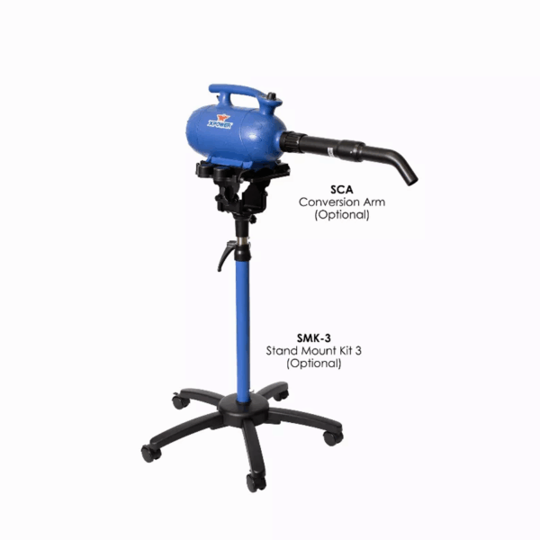 XPOWER B-4 Mobile Pro 3 HP Variable Speed Professional Pet Grooming Dog Force Hair Dryer - Image 3