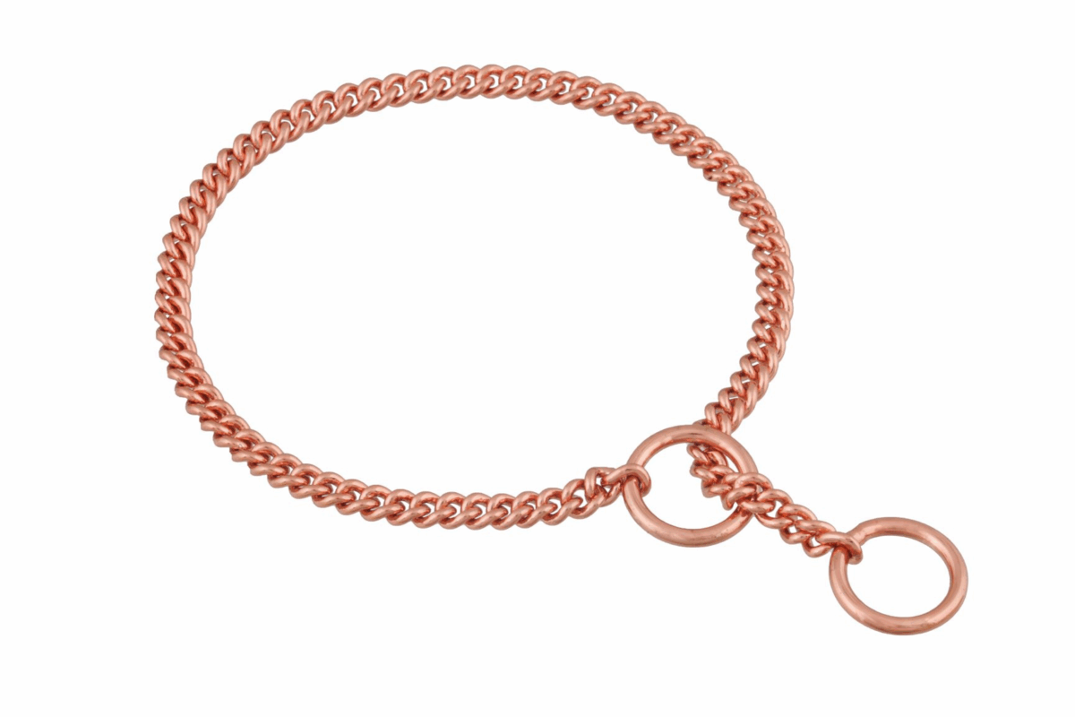 Slip Curve Show Chain Collar (8 in x 1.2 mm)