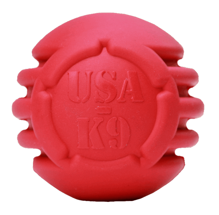 USA-K9 Stars and Stripes Ultra-Durable Rubber Chew Ball