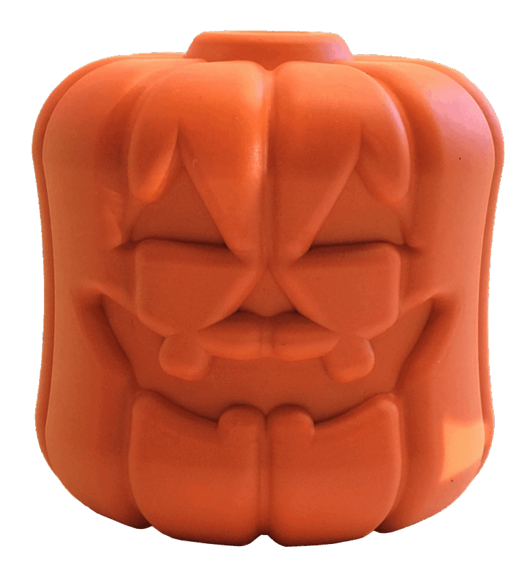 MKB Jack O' Lantern Durable Rubber Chew Toy & Treat Dispenser
