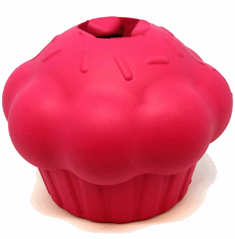 Cupcake Durable Rubber Chew Toy & Treat Dispenser