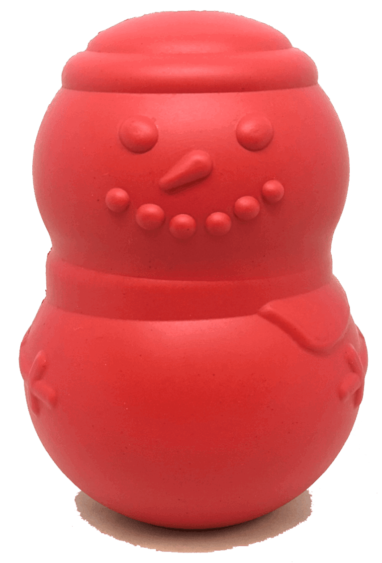 MKB Snowman Durable Rubber Chew Toy & Treat Dispenser