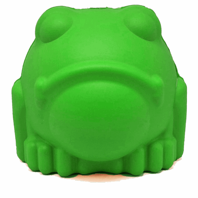 MKB Bull Frog Durable Rubber Chew Toy & Treat Dispenser