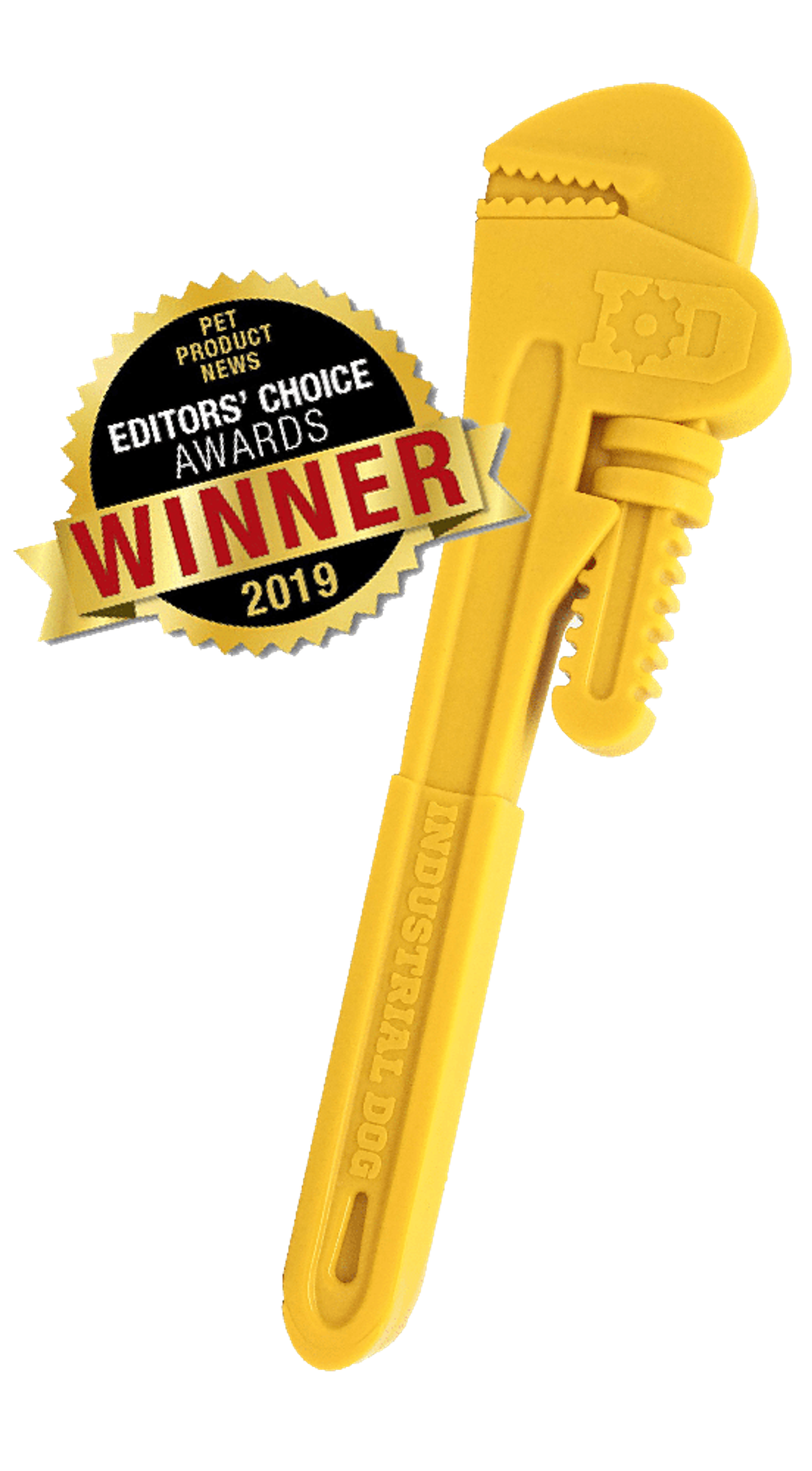 ID Pipe Wrench  Ultra Durable Nylon Dog Chew Toy for Aggressive Chewers 