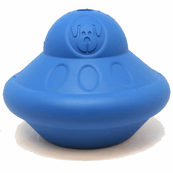 SN Flying Saucer Durable Rubber Chew Toy & Treat Dispenser